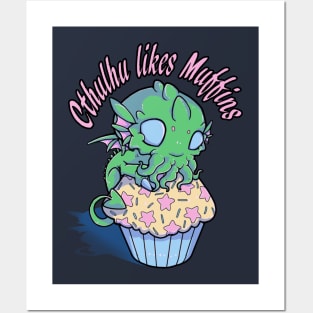 Cthulhu likes Muffins Posters and Art